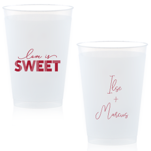 Custom Wedding Frosted Cups (370) –
