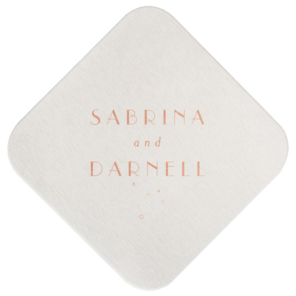 Champagne Bubbly Names Coaster