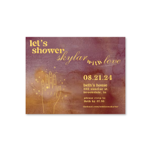 Meet ForYourParty's new Let's Shower With Love Invite, designed especially for you. It has an amazing graphics and will fit in every occasion. Modify it and you're good to go! 