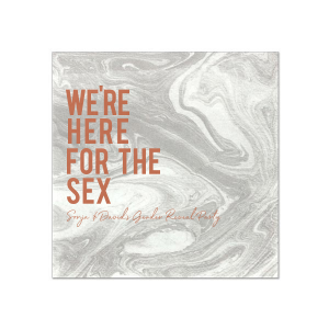 Our personalized Aqua Cocktail Napkin with Satin Copper Penny Foil and cute cheeky saying will give your Gender Reveal party the personalized touch every host desires.