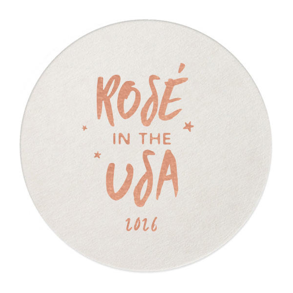 Custom White Square Coaster with Shiny Rose Gold Foil will look fabulous with your unique touch. Your guests will agree!