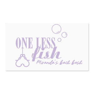 One Less Fish Bachelorette Label