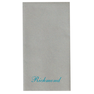 Custom Ivory Linen Like Guest Hand Towel with Satin Sterling Silver Foil can be customized to complement every last detail of your party.