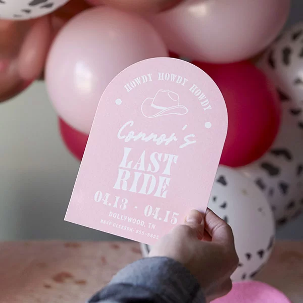 Cowgirl Bachelorette Invitation