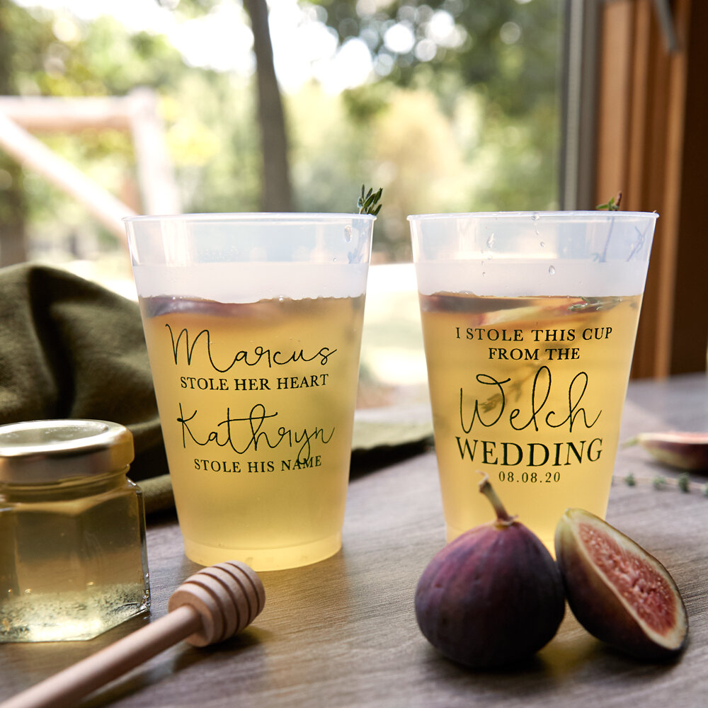 design custom frost flex cups for your fall wedding or party