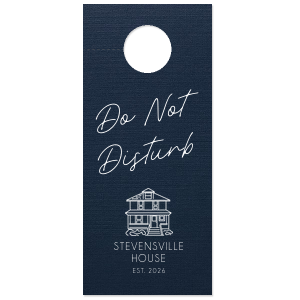 ForYourParty's chic White Guest Hand Towel with Matte Navy Foil has a Line House 2 graphic and is good for use in Home themed parties and will look fabulous with your unique touch. Your guests will agree!