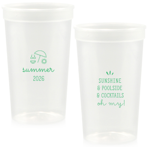 Ultimate Summer Equation. Turn your pool party into a sun-soaked celebration with the Summer Fun Pool Party Cup. This cup perfectly captures the essence of summer fun with its cute and charismatic design, combining all the elements of a perfect poolside bash. Your friends will gush over the attention to detail and vibrant charm, making your party unforgettable!
