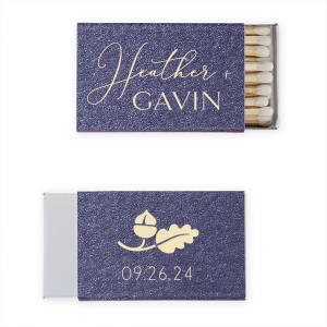 Our personalized Natural NEW Royal Blue Classic Matchbox with Shiny 18 Kt Gold Foil has a Accent 12 graphic and is good for use in Accents themed parties and will look fabulous with your unique touch. Your guests will agree!