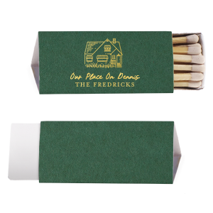 Illustrated House Matches are the perfect way to add a unique touch to your home decor. With their one-of-a-kind design, these matches are sure to become a conversation piece at your next gathering.

Looking to have a sketch made of a specific home?  Email us a picture of the house at customerservice@foryourparty.com and we will reply with a quote for our design services
