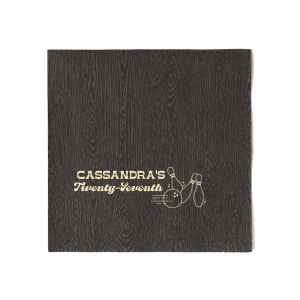 The Bowling Birthday Strike Napkin knocks it out of the park with a stylish depiction of pins and a bowling ball. Customize this striking piece for your event with the honoree's name and age. Ideal for celebrating milestones and creating lasting memories.