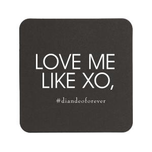 Personalized Blush with Kraft back Deco Coaster with Shiny Rose Quartz Foil will look fabulous with your unique touch. Your guests will agree!