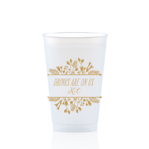 The Drinks Are On Us Cup is easily customizable to your choice of colors to best match your unique taste!