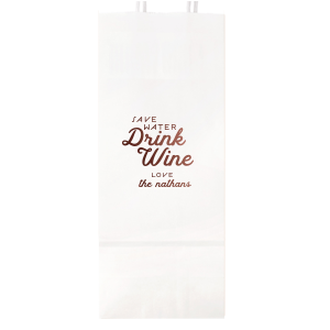 Save Water Drink Wine Bag
