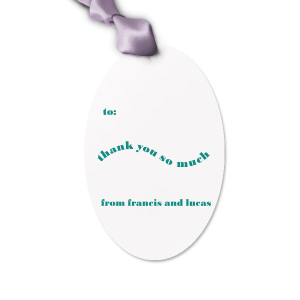 Meet our new customizable Thank You So Much Letterpress Tag with an amazing graphics together with your name branded on it. Showcase your style in every detail of your party's theme!