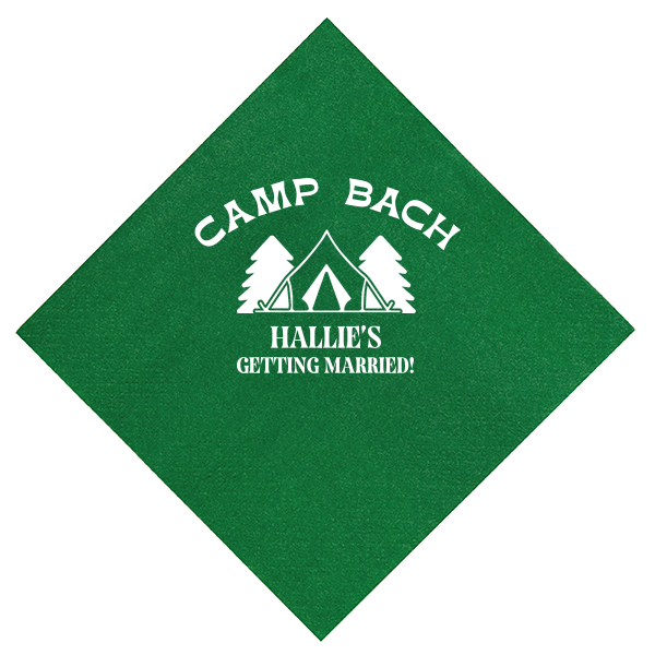 Camp Bachelorette Wilderness Napkin