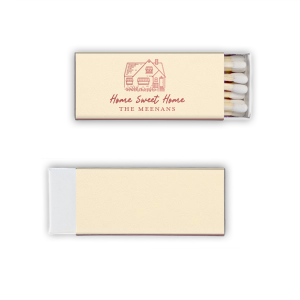 Home Sweet Home Matches are the perfect way to make your house feel like a cozy haven. With their sweet and homey design, they're sure to bring a smile to your face every time you light one. Strike a match and enjoy the warm and inviting feeling of being at home.