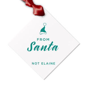 Meet our new customizable Gift Tags with Christmas Hat and your own name branded on it! It is the perfect way to surprise your loved ones, right? 