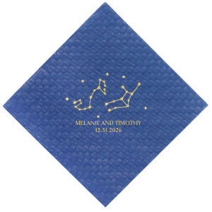 See the stars align with our Star Sign Constellation Napkin. Featuring dreamy customizable astrological signs, this stylish and practical napkin is well suited for Zodiac themed parties, ensuring everyone's horoscopes is set for a good time. Select customize more to personalize with your own astrological sign!
