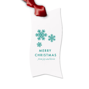 Decorate your gift like never before. This Letterpress Gift Tag with amazing graphics with Snowflakes and Merry Christmas letters will make their day! Get your Gift Tag now! 