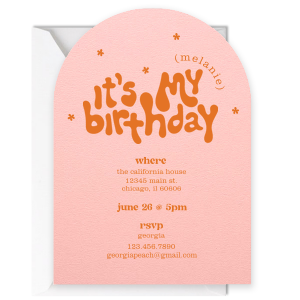 It's My Birthday Invitation