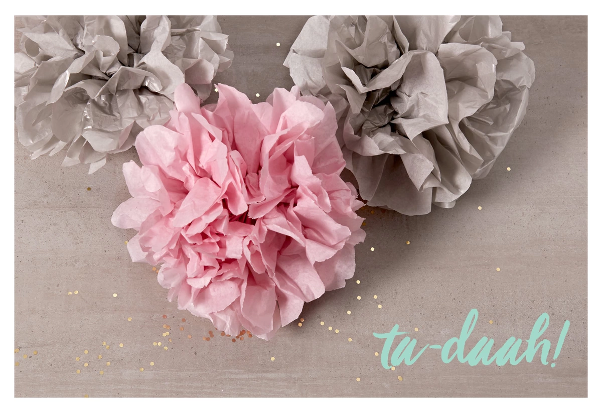 diy tissue pom poms