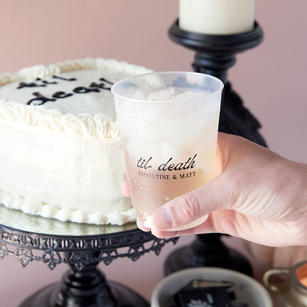 Til Death Toast Cup held in hand