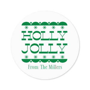 Showcase your seasonal spirit with the Holly Jolly Label. The classic design is perfect for tagging gifts under the tree or for party presents, adding your own personal touch to show you truly care!