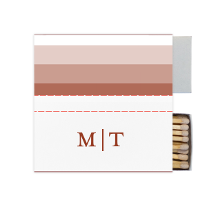 Personalized White Classic Custom Photo Matchbox with Matte Brick Ink Digital Print Colors and Matte Slate Gray Ink Digital Print Colors can't be beat. Showcase your style in every detail of your party's theme!