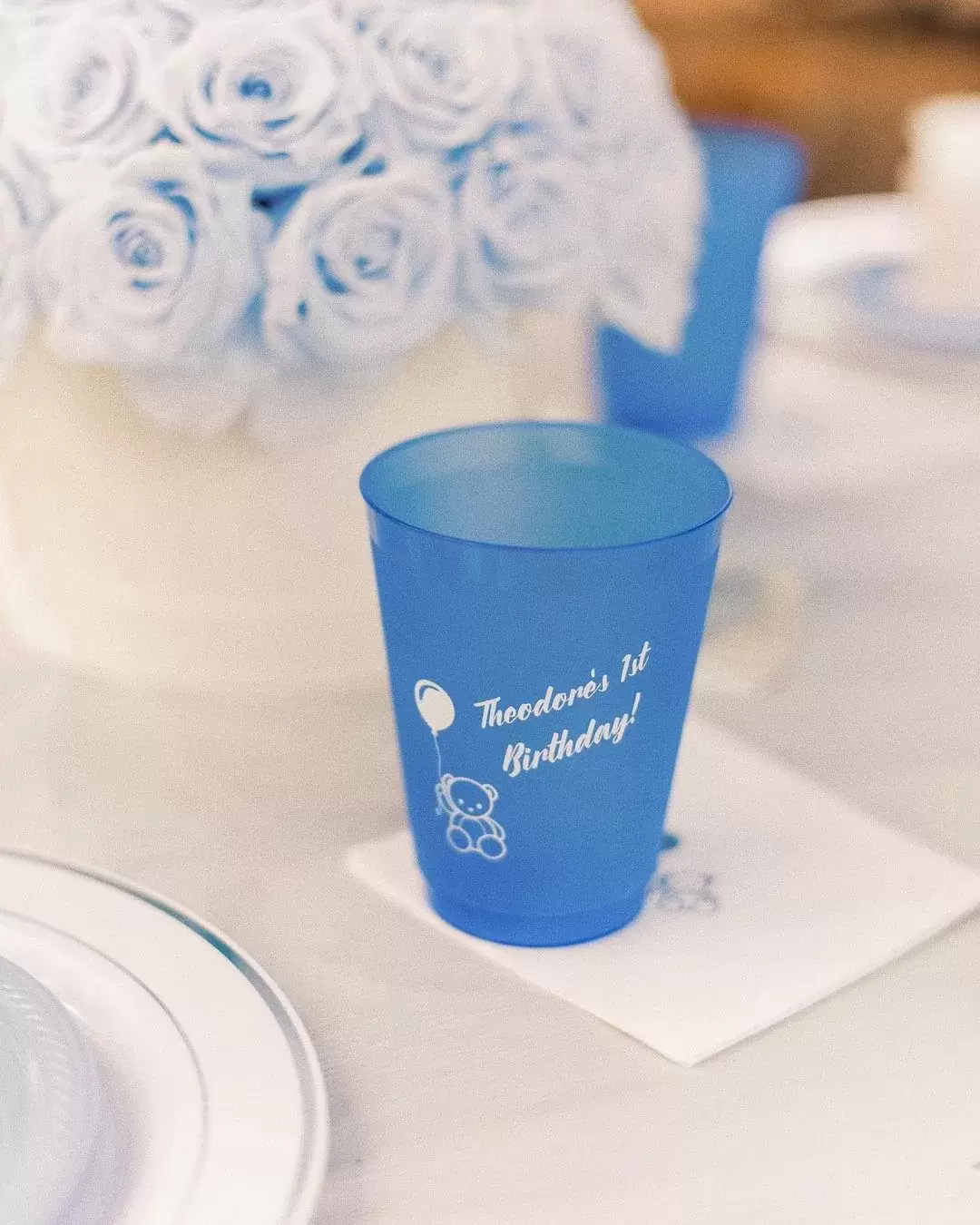 design colored frost flex cups for your little one's birthday party