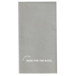 Add some personal flair to your fright night festivities with these personalized napkins! Featuring a playful ghost graphic and your family name, these napkins are a ghoulishly great way to make your guests feel right at home.