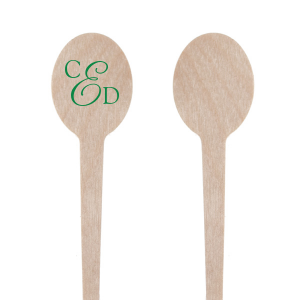 Oval initial wedding Drink Stirrer- Sold per stirrer