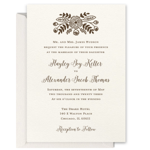 Pretty Floral Invitation