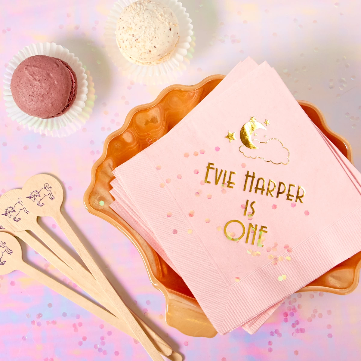 custom birthday napkins