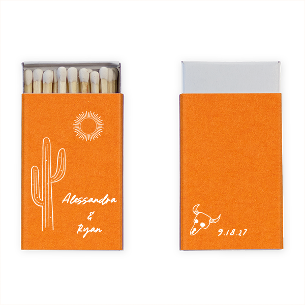 Southwest Skull & Cactus Matchbox