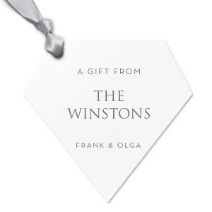 Add unique final touch to your gift with this amazing Gift Tag including your Family Name on it. It fits in every occasion and catch a lot of sights too! Surprise them in the best possible way! 