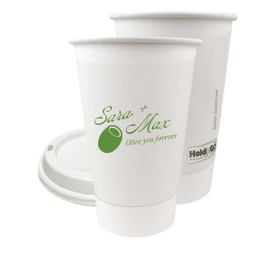 The Olive You Forever Cup is perfect for celebrating your love with friends and family. The cheeky design is available in your choice of screen printed ink and cup colors. Along with customizable text, this unique drinkware is sure o be a hit at your next engagement, wedding, or anniversary party!