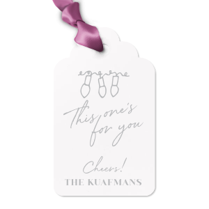 Our custom Stardream White Luggage Gift Tag with Satin Lipstick Red Foil has a Lights graphic and is good for use in Holiday, Christmas themed parties and will give your party the personalized touch every host desires.