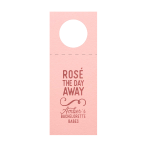 Ditch the mundane and set the tone with the Bachelorette Babes Rosé Day Away Gift Tag. With its playful saying and delicate feminine scroll, this tag says, “We’re here for a sparkling celebration!”—perfect for toasting the bride-to-be in style.