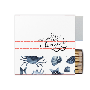 Our beautiful custom White Classic Custom Photo Matchbox with Matte Black Ink Digital Print Colors and Matte Fuchsia Ink Digital Print Colors has a Wave Accent graphic and is good for use in Travel, Beach/Nautical, Father's Day themed parties and can't be beat. Showcase your style in every detail of your party's theme!