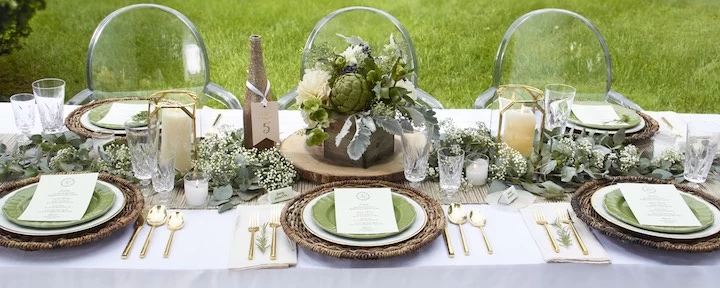 MODwedding tablescape custom menu