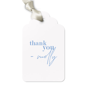 Special Thank You Names Gift Tag, Luggage Tag - Letterpress