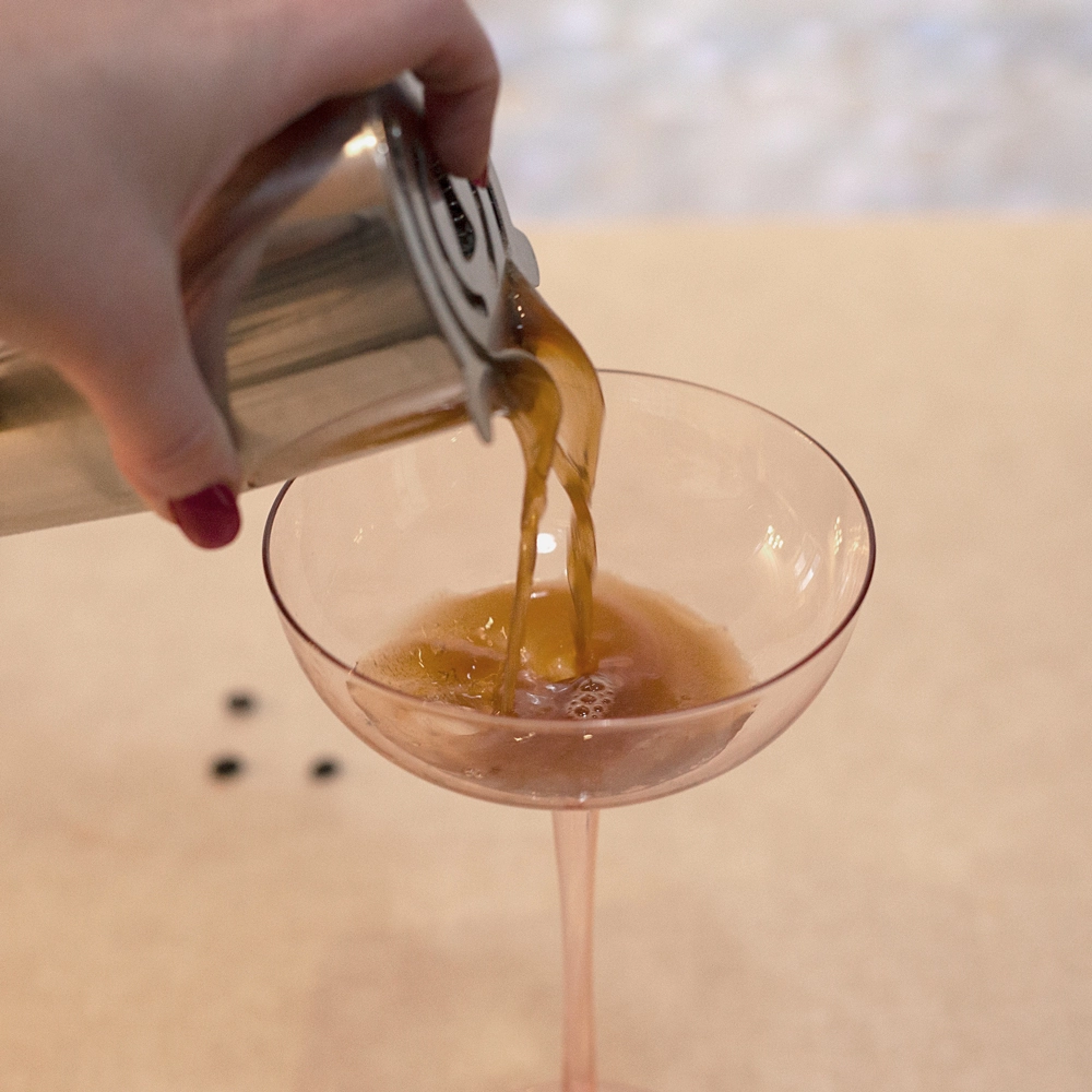 step two for espresso martini recipe