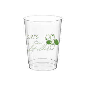 Celebrate another year with the A Tini Bit Older Birthday Cup. The devilishly clever design is customizable in the screen print ink color and cup style of your choice. 