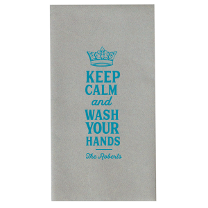 Our custom French Blue Guest Hand Towel with Matte White Foil has a Crown graphic and is good for use in Princess, Birthday themed parties and will look fabulous with your unique touch. Your guests will agree!