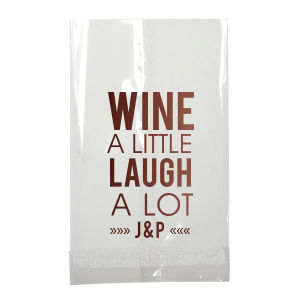 Our custom Black Goodie Bag with Matte Pastel Pink Foil can be customized to complement every last detail of your party.