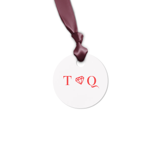 The ever-popular Poptone Dark Olive Round Gift Tag with Matte White Foil has a Diamond graphic and is good for use in Wedding, Bridal Shower, Engagement themed parties and will look fabulous with your unique touch. Your guests will agree!