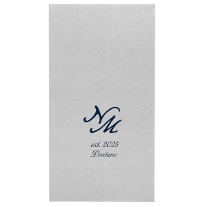 Personalized Linen Like (paper) Disposable Guest Hand Towels with a Ribbon  - 100 bulk pack personalized and etched with a Graphic