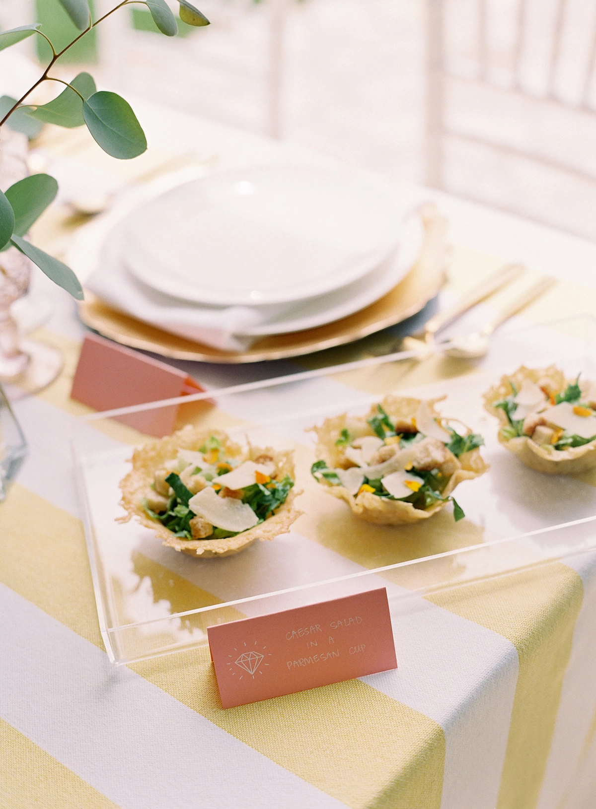 mini appetizers at bridesmaid brunch