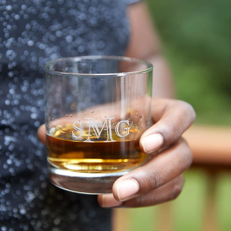 custom engraved whiskey glasses are a great groomsmen gift