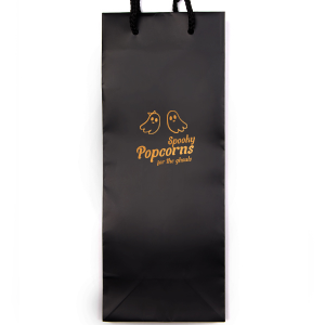 Looking for cute Halloween decor? The Groovy Halloween Bag is for you! This custom trick or treat bag features two adorable ghosts and can be personalized for any Halloween party. 